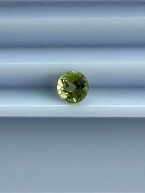 Peridot Round Faceted Gemstone .55 carats